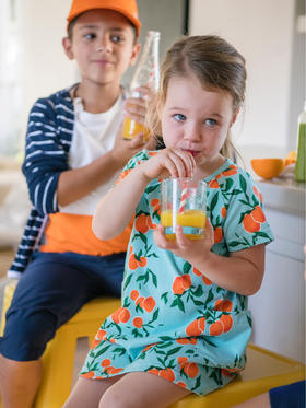 芬兰Reima 女童针织连衣裙 棉质速干吸湿排汗女生