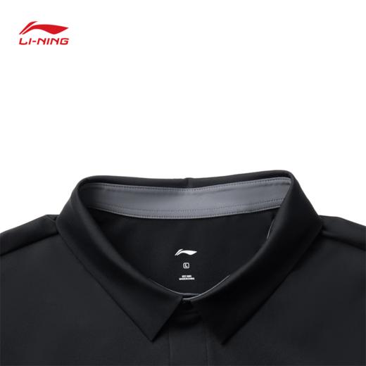 李宁健身系列男子冰感舒适防晒短袖POLO衫APLV285 商品图4