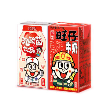 旺旺旺仔牛奶125ml*16盒+旺旺乳酸菌125ml*4盒 礼盒装 送礼佳品 /水饮冲调 /常温奶 /儿童牛奶 商品图1