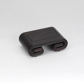 紫光檀书卷长方形底座