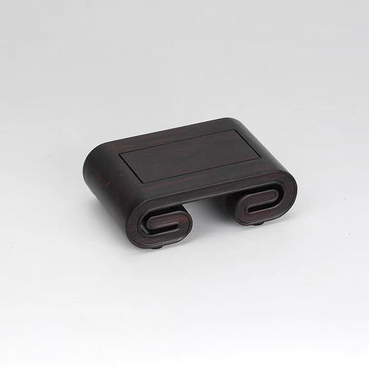 紫光檀书卷长方形底座 商品图0