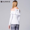 AUMNIE澳弥尼丨女长袖运动上衣健身瑜伽服速干高弹含胸垫百合T恤 商品缩略图1