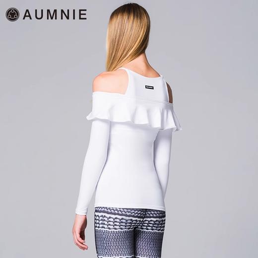AUMNIE澳弥尼丨女长袖运动上衣健身瑜伽服速干高弹含胸垫百合T恤 商品图1