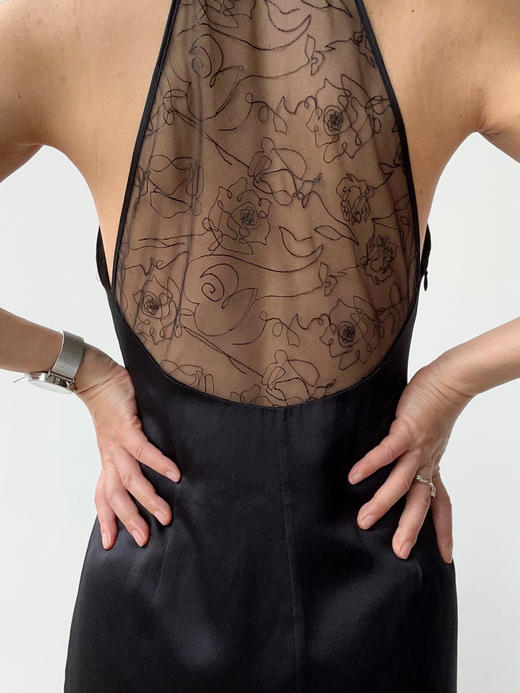 丝所｜24W025A 两件套蕾丝连衣裙［ 黑 ] 商品图3