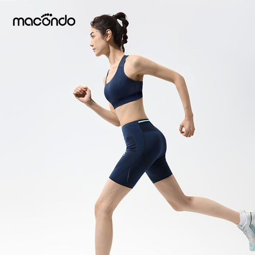 马孔多女子运动内衣 中高强度支撑 减压 宽肩带 半抽拉式 罩杯 凉感速干 商品图4