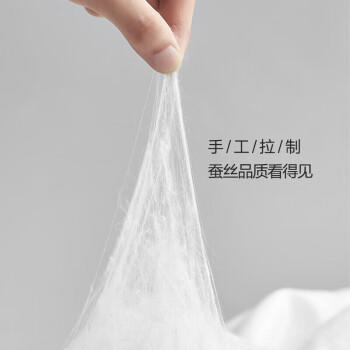 富安娜100%蚕丝被子母被双人春秋被芯四季纯棉二合一被9.8斤230*229cm 商品图4