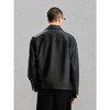GXG男装 黑色真皮皮衣夹克男外套24冬季热卖夹克 G24X124001 商品缩略图3