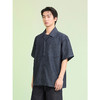 GXG男装 轻水洗短袖衬衫古巴领牛仔衬衣度假风上衣 2025夏季热卖 商品缩略图2