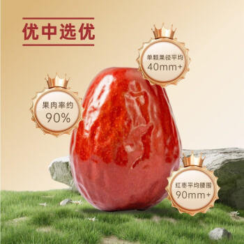 新边界新疆和田免洗大红枣1000g 2025新枣零食一级骏枣子特产零食果干 /休闲食品 /蜜饯果干 /枣 商品图2