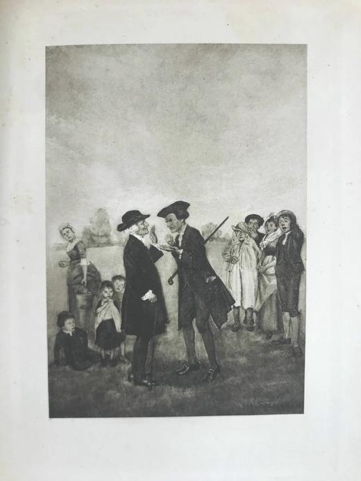 1898年 戈德史密斯《荒弃村庄》 12幅插图 漆布精装32开 商品图12