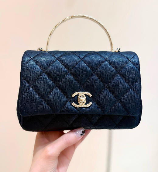 coco正品鱼子酱小牛皮 crush手柄发财包链条包 商品图1