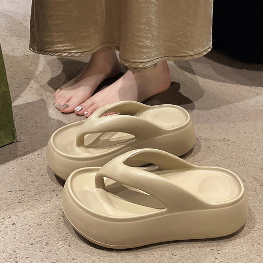 【GZ】无忧购EVA厚底5cm增高人字拖外穿软底沙滩防滑拖鞋eva901（截单后3-5天发货) 商品图6