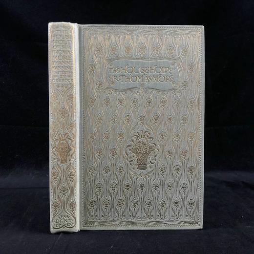 含藏书票！1906年 安妮·曼宁《托马斯·莫尔的管家》 C.E.布洛克23幅彩色插图 漆布精装32开 商品图0