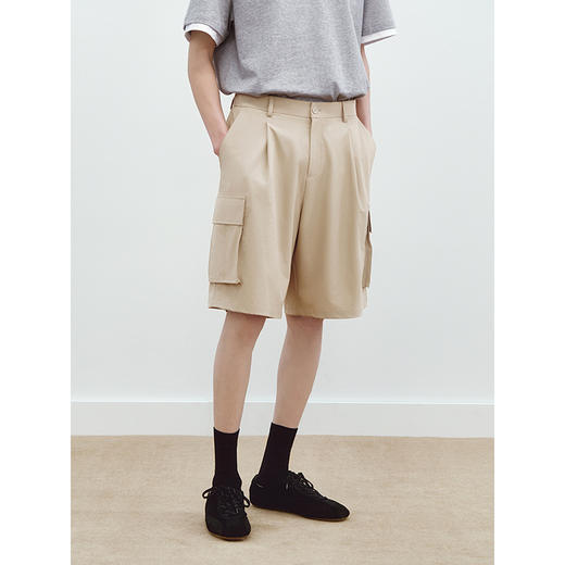 【吸湿速干】GXG男装 工装口袋休闲五分裤户外短裤 2025夏季热卖 商品图2