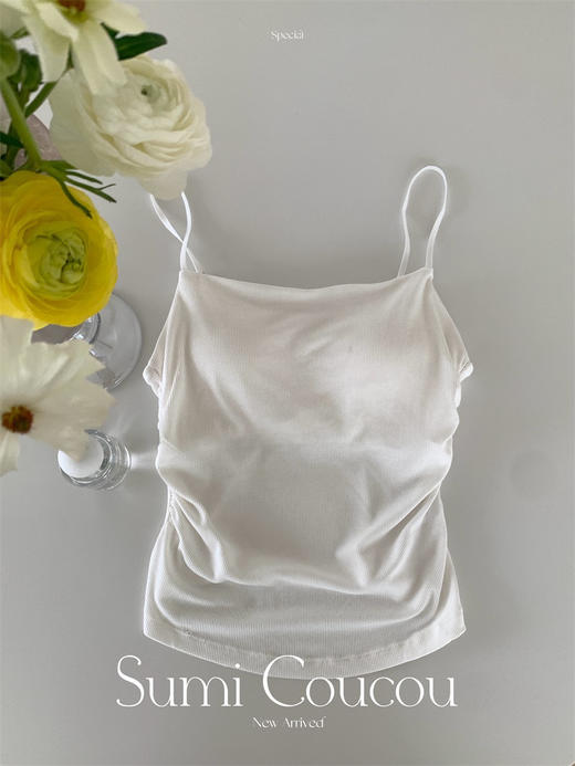 【韩系吊带合集】收腰显瘦带胸垫免穿文胸吊带背心女 可外穿抹胸美背内衣上衣bm风 商品图4