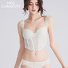 好奇蜜斯蕾丝辣妹鱼骨胸衣性感吊带带胸垫夏外穿上衣内搭内衣女白  伊莎多拉 商品缩略图0