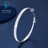 【限时8.8折】【线上铂金馆】PT950 【国际铂金协会】铂金空心(面宽约4.4-4.8mm)亮镜金鱼鳞仿钻斜纹推拉手镯(BSZ00081)预售产品下单后不退款不退货不换货不补差价) 商品缩略图0