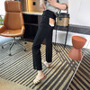 女团腿！2025凉感莱赛尔直筒牛仔裤女夏季新四面弹开叉九分烟管裤！ 商品缩略图3