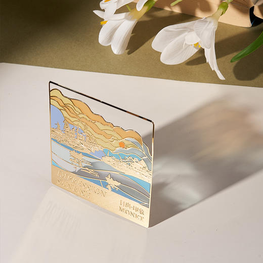 物兮物 致敬大师系列 杏花透光书签 咖啡馆透光书签 日出透光书签 商品图1