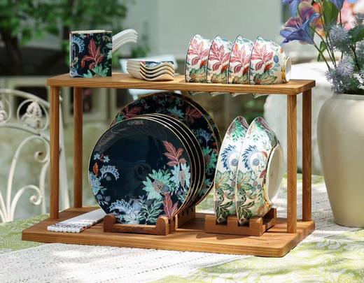【彼达思】幸福礼 幸福满园29头 4人位餐具送筷子味碟木架 轻奢家具送礼自用 商品图0