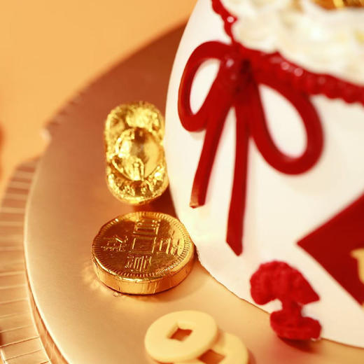 父亲节蛋糕【祝老爸日进斗金】1.5磅 香草奶油芒果来心口味 | 左羊 商品图5