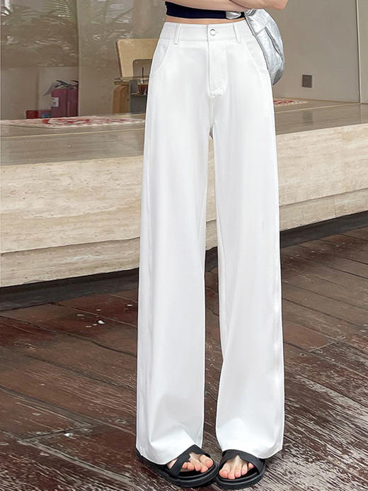 【百图lulu定制】【垂垂牛仔裤】垂顺丝滑柔软不挑腿型 侧面双线设计分化腿部宽度 显瘦牛仔裤 商品图1