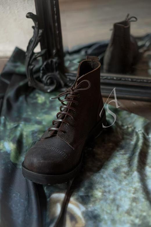 Paul Harnden 男士深棕色HEAVY BOOT 商品图0