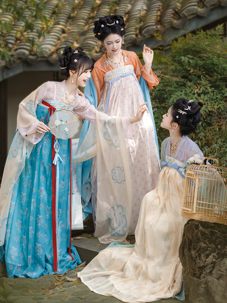 【重回汉唐汉宫春晓2】正品原创唐制齐胸衫裙襦裙日常轻汉服女款成人