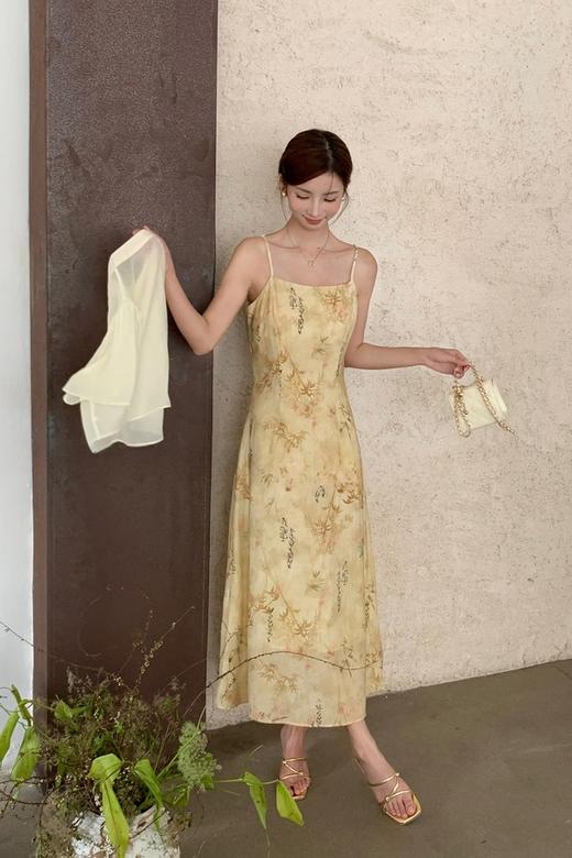 SIA SAYLOR 新中式印花吊带套装连衣裙 20497 商品图2