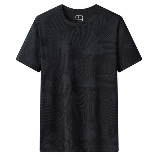 能降温的冰丝T恤UPF50+防晒短袖t恤男夏季凉感透气男士运动排汗宽松半袖冰感上衣 商品图3