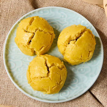 西贝莜面村黄馍馍300g 6个枣泥豆馅 豆沙包早餐面点 粗粮馒头面点开学早餐 商品图2