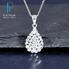 【限时8.8折】【线上铂金馆】PT950 【国际铂金协会】铂金仿钻水滴形吊坠（不含链）(BDZ00099)预售产品下单后不退款不退货不换货不补差价) 商品缩略图0