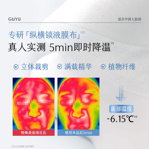 【双十二狂欢节】【重磅星品】谷雨重组胶原蛋白复原修护贴盒装  F315 3kDa小分子胶原 精准修御干·敏·红 商品图6