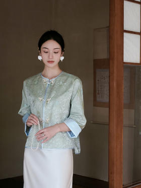 盛唐牡丹| 金鱼水藻纹真丝异色罗外套