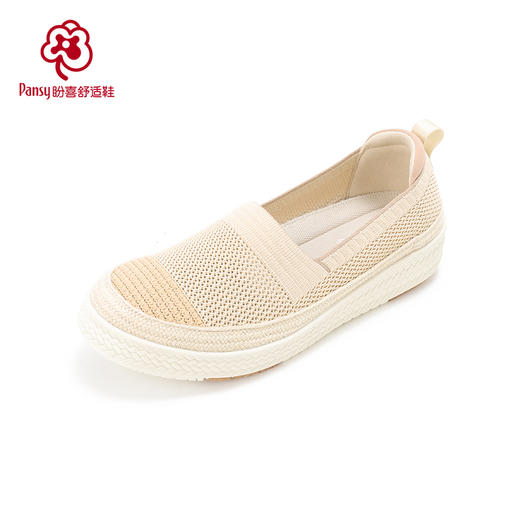 PANSY日本渔夫鞋休闲透气飞织轻便舒适一脚蹬女鞋4238 商品图4