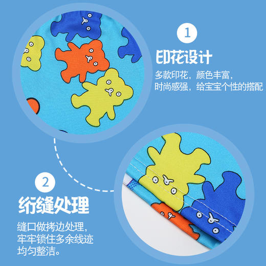 男童泳裤可爱卡通宝宝泳衣夏季婴儿男孩儿童平角温泉游泳裤套装厂 商品图6