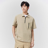 GXG男装25夏季时尚拉链口袋翻领简约通勤休闲男式短袖POLO衫K&C 商品缩略图5