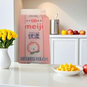 明治优漾杀菌型乳酸菌饮品 桃子 400ml/盒