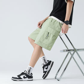 短裤男士夏季薄款冰丝速干休闲长裤运动五分沙滩大裤衩子男生裤子