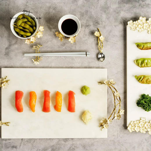 Michael Aram樱花筷子&筷架4件套陶瓷珐琅彩餐具 商品图0