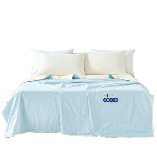 维科 柔绵大豆纤维夏凉被-天空蓝 商品图12