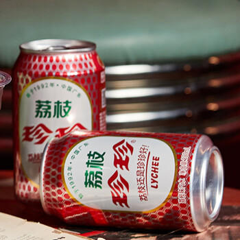 珍珍荔枝味汽水 果味碳酸饮料330ml*24瓶 整箱装（图案随机） /水饮冲调 /饮料 /碳酸饮料 商品图3