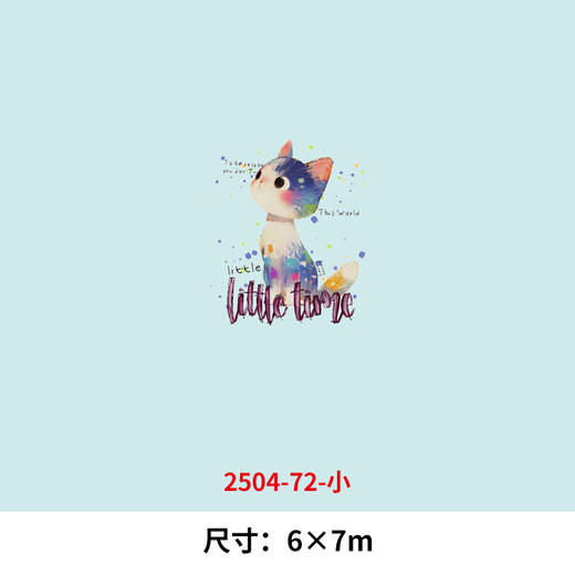 彩色可爱卡通小猫咪烫画印花贴新款DIY热转印胶片白墨烫画 商品图1