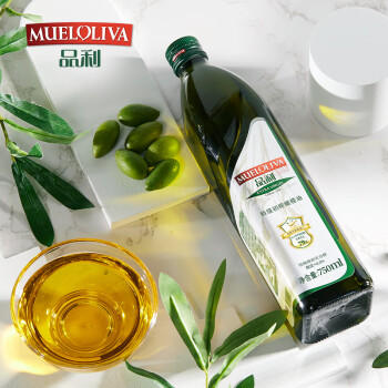 品利（MUELOLIVA）100%特级初榨橄榄油750ml 食用油健身孕妇可用 西班牙原装进口 /粮油调味 /食用油 /橄榄油 商品图0