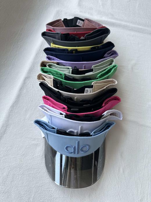 贝壳三 字母刺绣镭射户外空顶帽防紫外线运动跑步网球帽C061008 商品图0