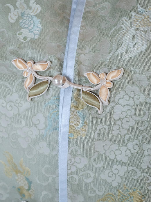 盛唐牡丹| 金鱼水藻纹真丝异色罗外套 商品图2