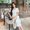 奢姿大码女装2025夏季新款胖妹妹时尚简约波点设计短袖雪纺连衣裙9952890590 商品缩略图2