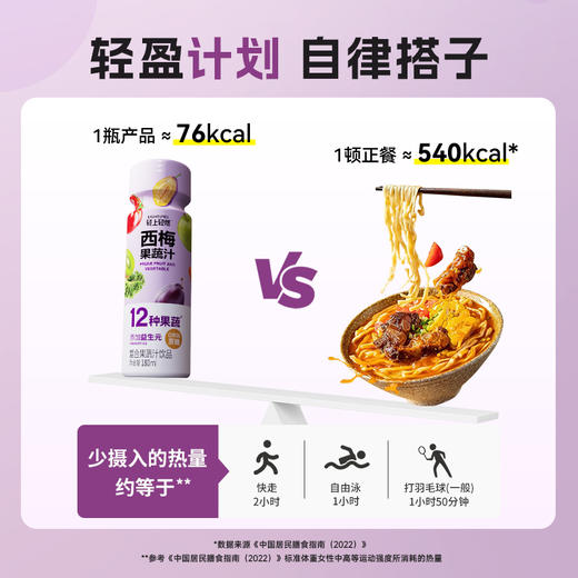 轻上 西梅果蔬汁复合果蔬汁饮品180ml*12瓶 含NFC果蔬汁 清爽无负担 48小时发货 商品图2