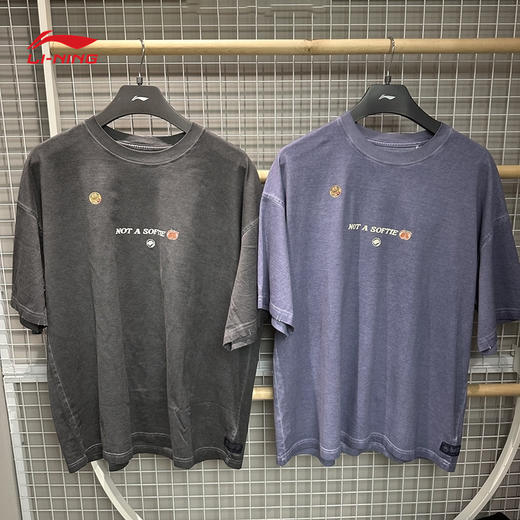 李宁运动T恤2025秋季新款反伍篮球系列男子宽松短袖圆领衫AHSV215 商品图0