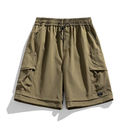 潮牌短裤男夏季超薄款宽松直筒男士休闲裤冰丝运动速干五分裤子男 商品图0